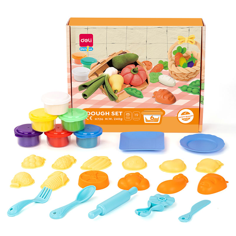 SET CREATIV PLASTILINA + 19 ACCESORII FRUCTE SI LEGUME DELI SET CREATIV PLASTILINA + 19 ACCESORII FRUCTE SI LEGUME DELI